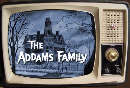 Vintage TV - Addams Family - blue screen